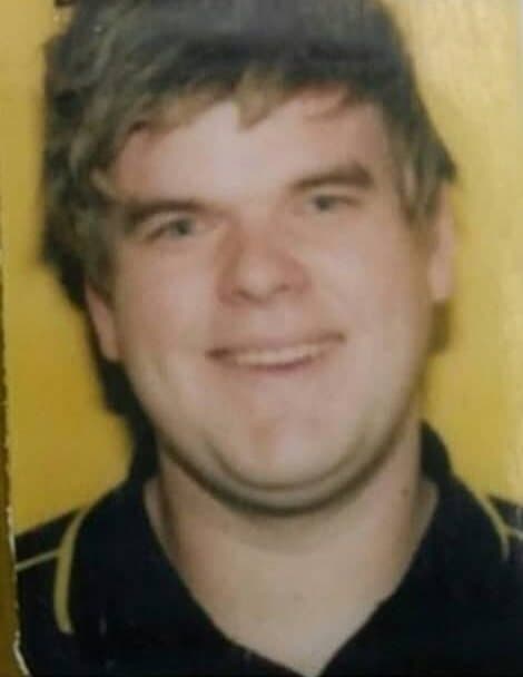 Chris before losing the weight, in an old licence photo